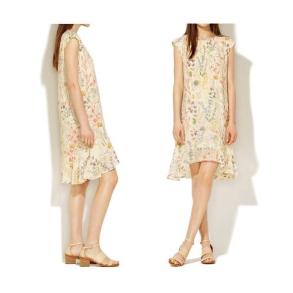 New Madewell Silk Gardengate Dress in Natural - Picture 14 of 16